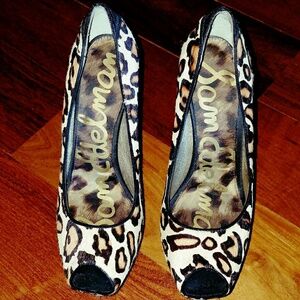 6 in cheetah print calf hair Sam Edelman‎ size 8